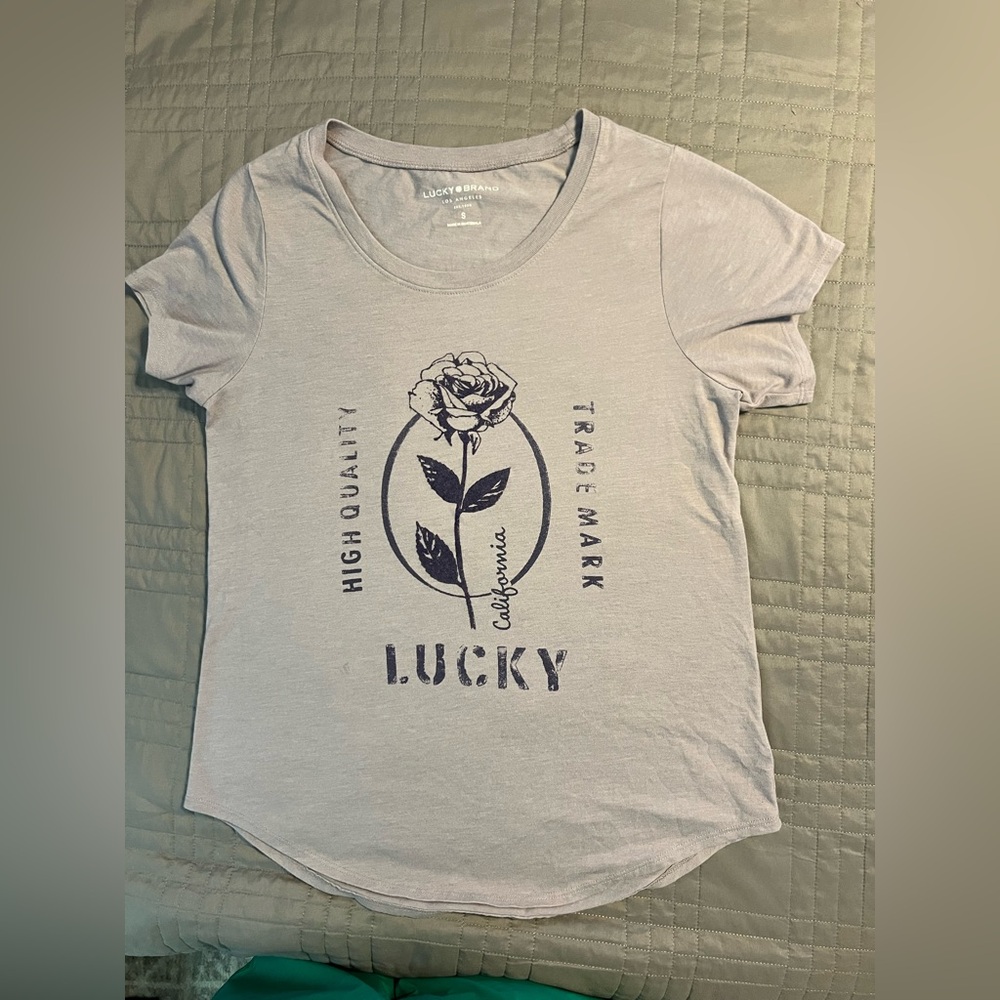 Lucky Brand Lavender California Graphic Tee